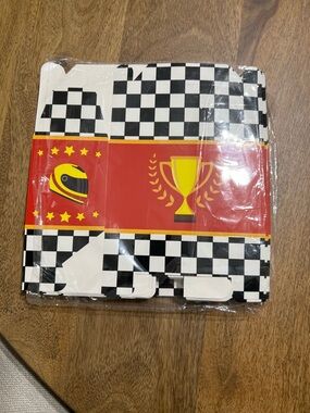 24 Count Racing Party Favor Boxes Checkered Flag Race Car Birthday Treat Boxes
